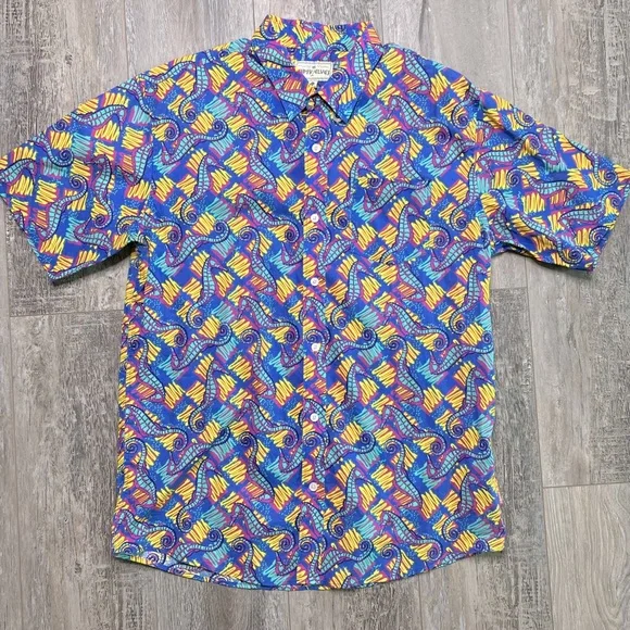 Tipsy Elves Wild Seahorse Print button-up shirt - Picture 2 of 9